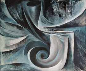 Oil over acrylic on canvas
