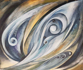 Oil over acrylic on canvas