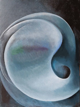 Oil over acrylic on canvas