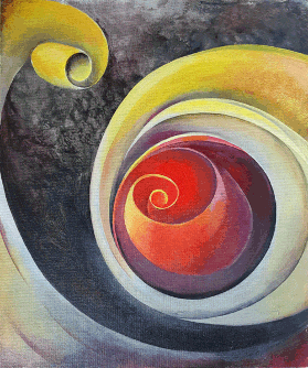 Oil over acrylic on canvas