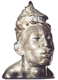 Adoration of the Magi - King of the South; bronze 25" high (63 cm)