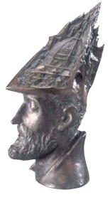 Adoration of the Magi - King of the West; bronze 26" high (66 cm)